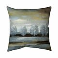 Fondo 20 x 20 in. Grey Landscape-Double Sided Print Indoor Pillow FO2791620